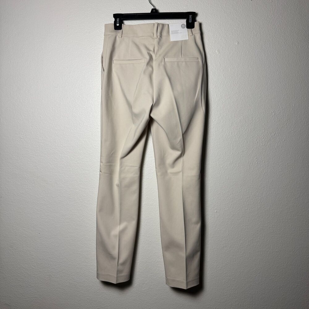 NWT H&M Elastic Waist Slacks Professional Cream Pants Womens US 4 - Picture 2 of 8